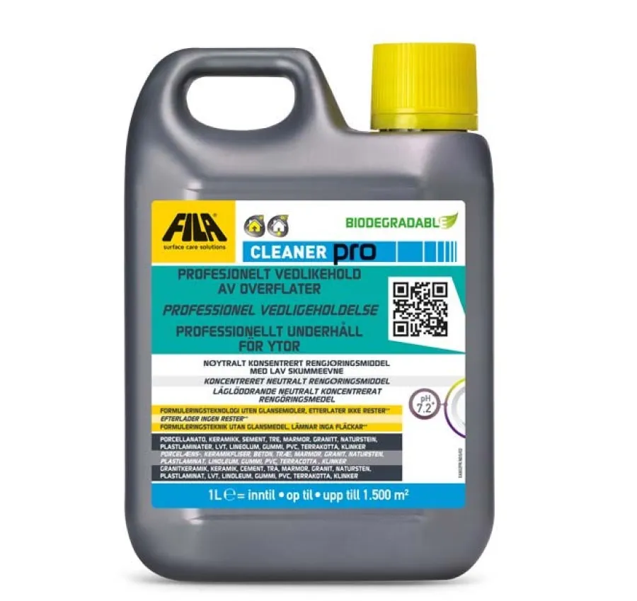 TEBO Byggtillbehör AB Fog & Fix|Rengöring För Klinker|Allrengöring - Fila Cleaner Pro 1L