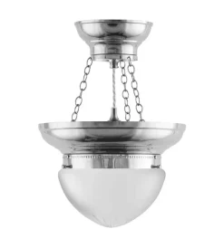 Karlskrona Lampfabrik Amplar|Ampel - Frödingampel 200 nickel, slipat mattglas