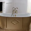 Badex AB Gjutjärnsbadkar|Djupa Badkar|Badkar - Chateau beige gjutjärn 170 cm