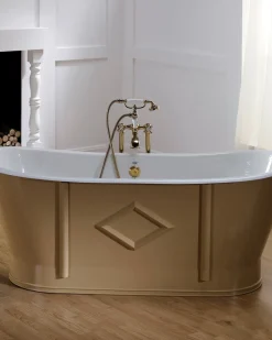 Badex AB Gjutjärnsbadkar|Djupa Badkar|Badkar - Chateau beige gjutjärn 170 cm
