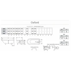 Badex AB Gjutjärnsbadkar|Djupa Badkar|Badkar gjutjärn - Oxford med tassar, 154 cm