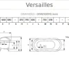 Badex AB Gjutjärnsbadkar|Gjutjärnsbadkar Med Tassar|Badkar - Versailles vit gjutjärn med tassar, 170 cm
