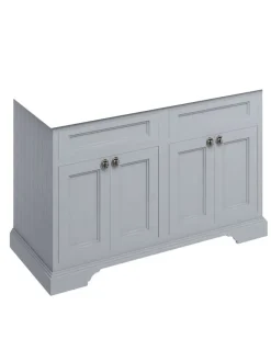 Badex AB Kommoder 100 - 130 Cm|Badrumskommod dubbelt Burlington - Fristående möbel 130 cm, Grå (Endast underdel)