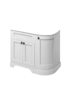 Badex AB Kommoder 100 - 130 Cm|Badrumskommod rundat hörn Burlington - 100 cm vit (endast underdel)