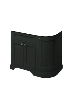 Badex AB Kommoder 100 - 130 Cm|Badrumskommod rundat hörn Burlington - 100 cm svart (endast underdel)