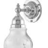 Karlskrona Lampfabrik Badrumslampor - Vägg|Badrumslampor - Vägg|Badrumslampa - Adelborg nickel, slipat mattglas