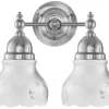 Karlskrona Lampfabrik Badrumslampor - Vägg|Badrumslampor - Vägg|Badrumslampa - Bergman nickel, slipat mattglas