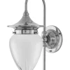 Karlskrona Lampfabrik Badrumslampor - Vägg|Badrumslampor - Vägg|Badrumslampa - Fryxell nickel, slipat mattglas