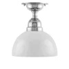 Karlskrona Lampfabrik Badrumslampor - Tak|Badrumslampor - Tak|Badrumslampa - Taklampa Byström 60 nickel, halvsfär