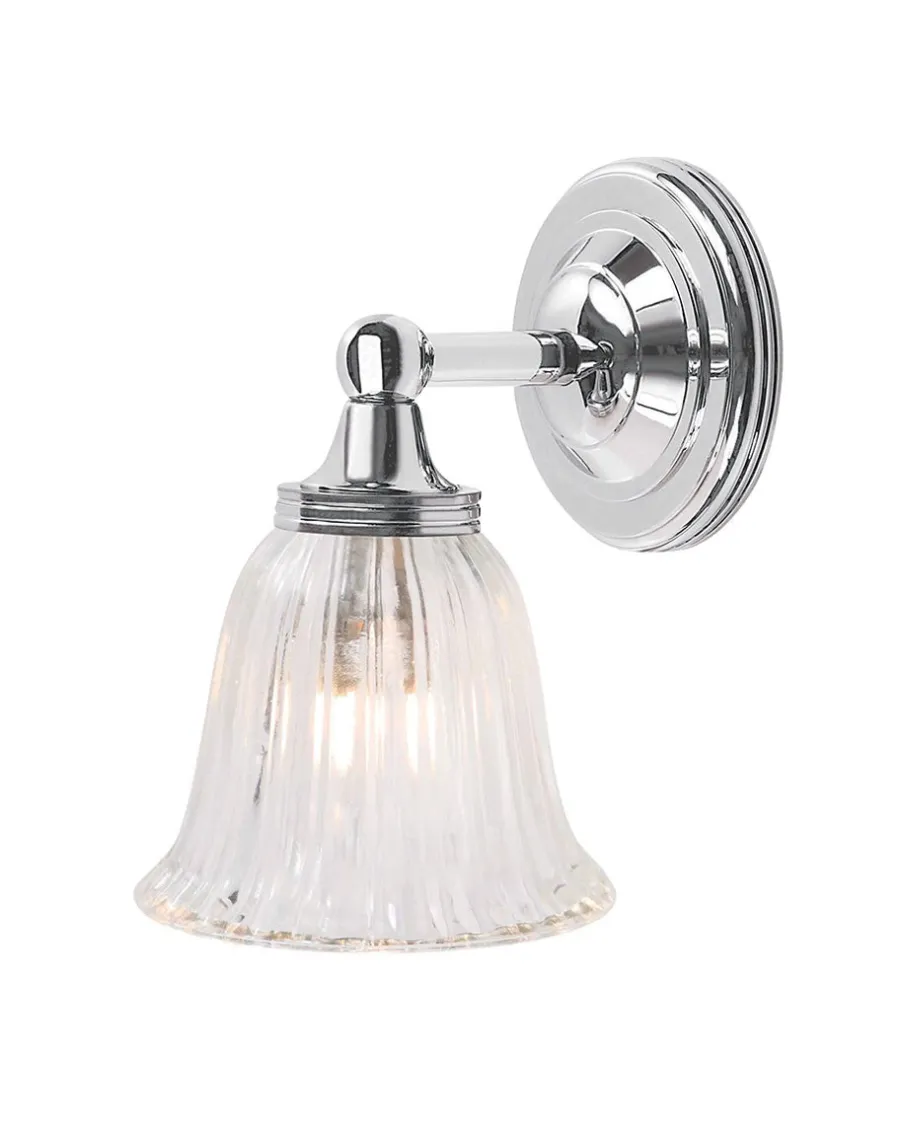 Badex AB Badrumslampor - Vägg|Vägglampor I Krom|Badrumslampa - Vägglampa Truro krom/glas