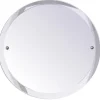 Badex AB Runda Badrumsspeglar|Badrumsspeglar Med Fasettslipade Kanter|Badrumsspegel - Haga rund - Krom 45 cm