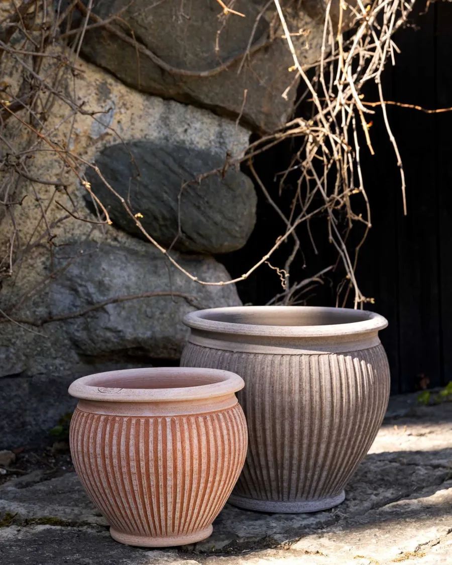 Bergs Potter ApS Blomkrukor & Vaser|Bergs Potter Krukor|Bergs Potter Utomhuskruka - Grå 40 cm