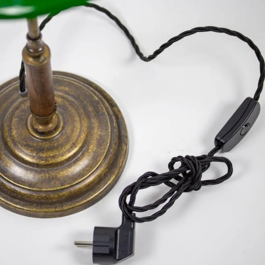 STILARS di GOBBI ANGELO S.n.c. Bordslampor|Bordslampa 1903 - Antik med grön klockskärm