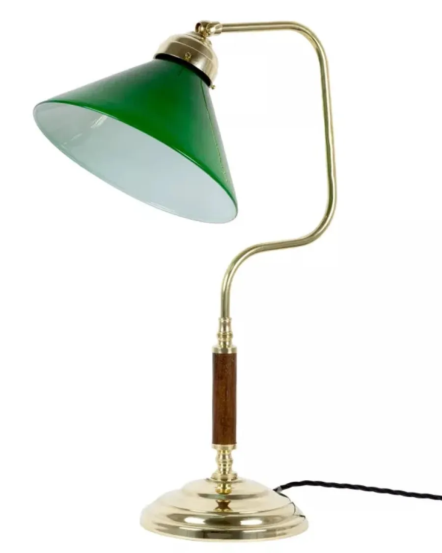 STILARS di GOBBI ANGELO S.n.c. Bordslampor|Bordslampor I Mässing|Bordslampa 1903 - Mässing med grön skärm