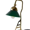 STILARS di GOBBI ANGELO S.n.c. Bordslampor|Bordslampor I Mässing|Bordslampa mässing - Modell 1900 med grön skärm