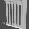 Nordingrå Trä AB Bottenstockar|Bottenstockar|Bottenlist till räcke - 40 x 15 x 2350 mm