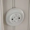Fontini S.A. Dubbel Strömbrytare Med Dimmer|Strömbrytare Med Dimmer|Dimmer dubbel tryckknapp vitt porslin - Fontini infällt