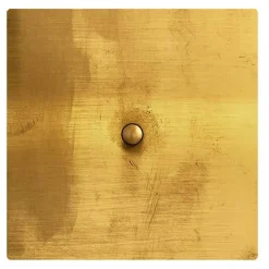 Fontini S.A. Mässing & Brons Fontini|Strömbrytare Med Dimmer|Dimmer kvadrat tryckknapp mässing - Fontini More-serien