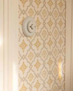 Fontini S.A. Strömbrytare Med Dimmer|Vridströmbrytare|Dimmer LED 4-100W universal vitt porslin - Fontini infällt