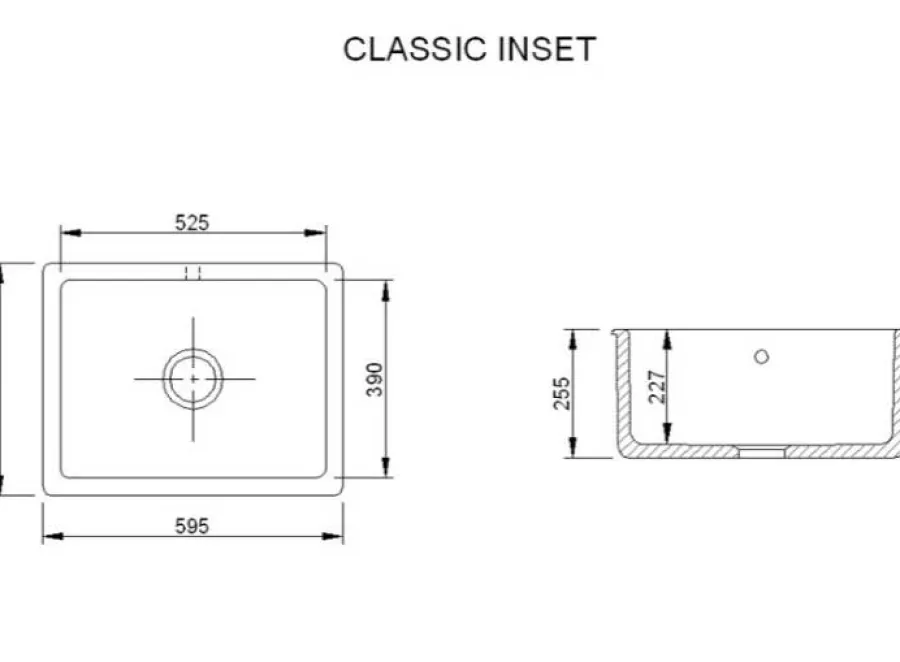 Badex AB Diskhoar I Porslin|Diskho - Shaws Classic Inset 600