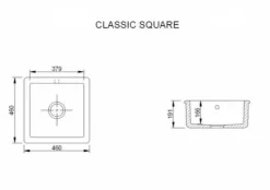 Badex AB Diskhoar I Porslin|Diskho - Shaws Classic Square 46 cm