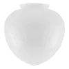Karlskrona Lampfabrik Lampskärmar I Glas|Droppskärm (f100/Vit)