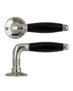 Eskilstuna Kulturbeslag AB Dörrhandtag Med Rosett|Dörrhandtag - Albert Karlsson Nr. 798 nickel