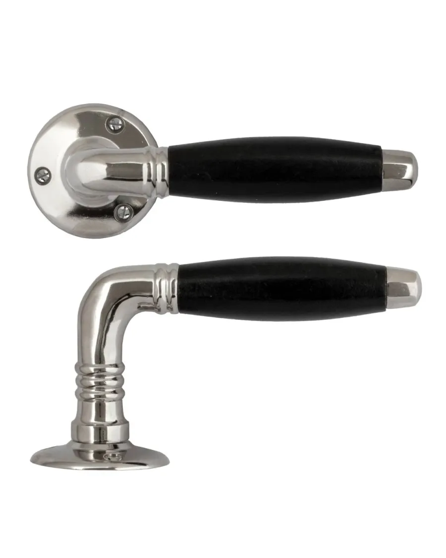 Eskilstuna Kulturbeslag AB Dörrhandtag Med Rosett|Dörrhandtag - Albert Karlsson Nr. 798 nickel