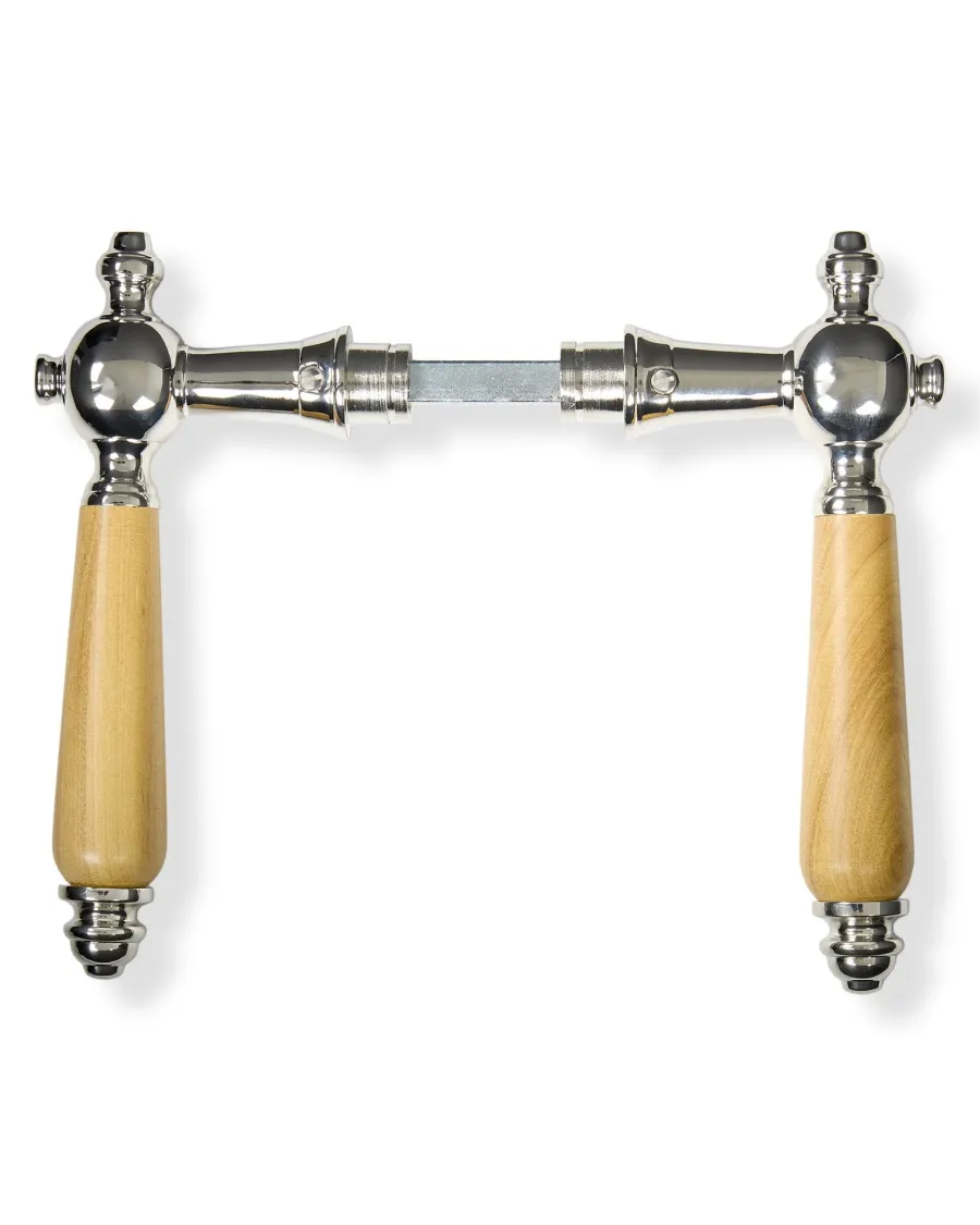 The deko style Dörrhandtag Med Rosett|Dörrhandtag - Grevgatan nickel
