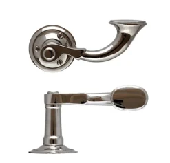 NEXA TECHNOLOGIES / NANDAN INTERNATIONAL Dörrhandtag Med Rosett|Dörrhandtag - Litet posthorn nickel