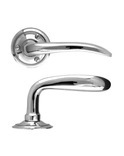 sekelskifte Dörrhandtag Med Rosett|Dörrhandtag - Låsbolaget 617 nickel