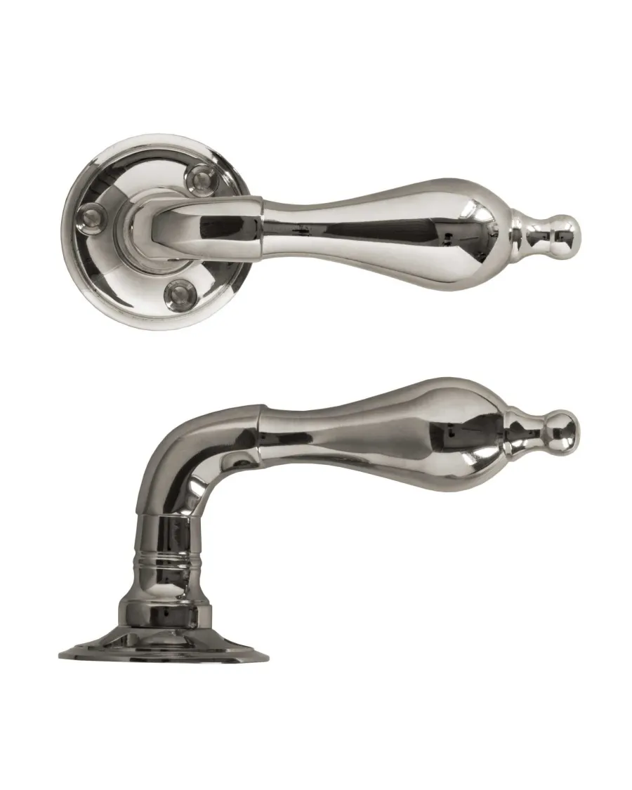 NEXA TECHNOLOGIES / NANDAN INTERNATIONAL Dörrhandtag Med Rosett|Dörrhandtag - Næsman nr 212 nickel