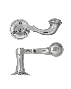 NEXA TECHNOLOGIES / NANDAN INTERNATIONAL Dörrhandtag Med Rosett|Dörrhandtag - Posthorn klassiskt nickel