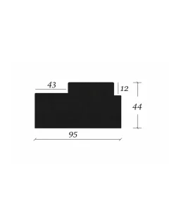 Valbo Trä AB Dörrkarmar|Dörrkarm Sekelskifte - Rak kant 44x95 mm (hel längd om 5,1 m)