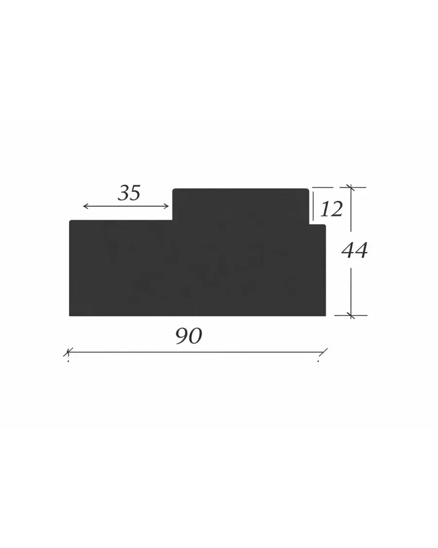 Valbo Trä AB Dörrkarmar|Dörrkarm Sekelskifte - Tunn dörr 44x90 mm (hel längd om 5,1 m)