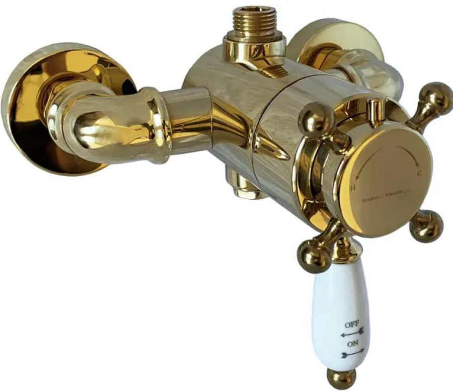 Gaboli Fratelli Rubinetteria Duschblandare|Duschblandare - Kensington termostat guld