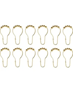 NEXA TECHNOLOGIES Tillbehör Mässing - Badrum|Duschdraperiringar - Mässing 12-pack