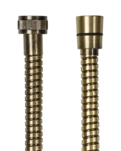 Gaboli Fratelli Rubinetteria Duschmunstycken|Duschar|Duschslang brons 150 cm - Dubbellindad metall