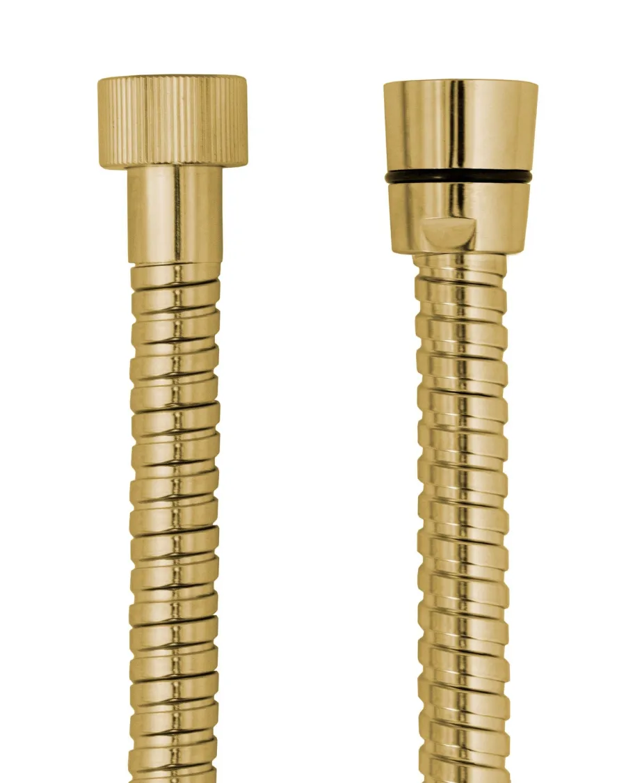 Gaboli Fratelli Rubinetteria Duschmunstycken|Duschar|Duschslang guld 150 cm - Dubbellindad metall