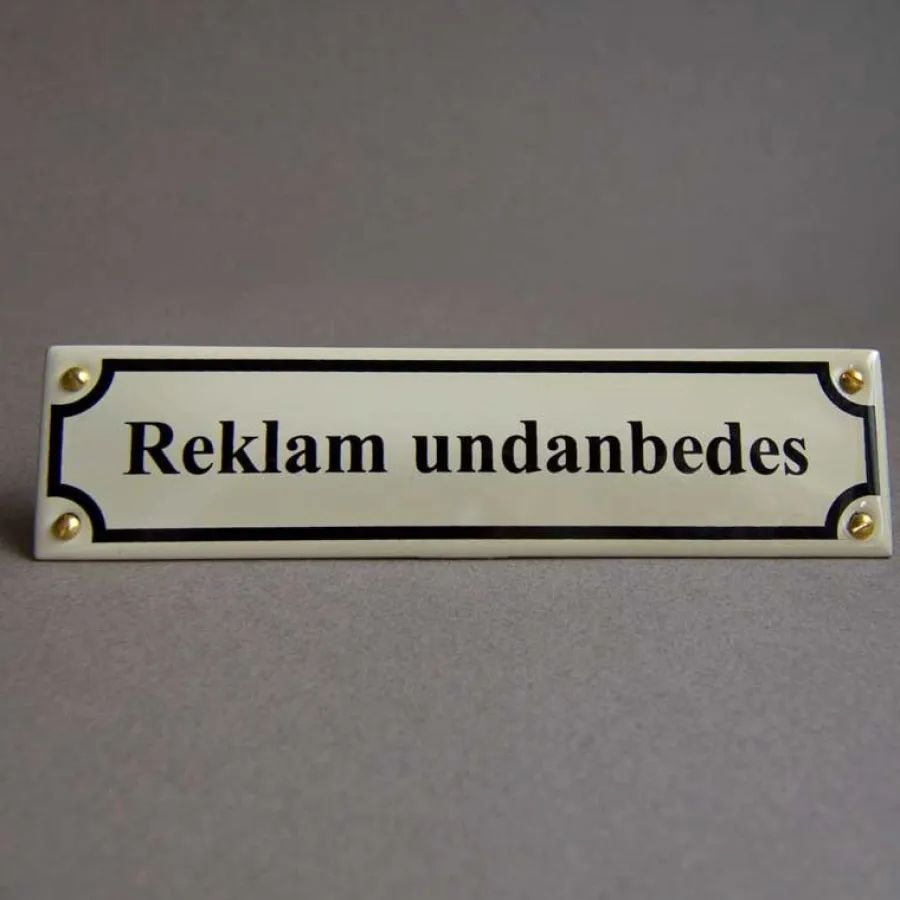 Emaljehuset Emaljskyltar|Emaljskyltar & Dörrskyltar|Emaljskylt - Reklam Undanbedes