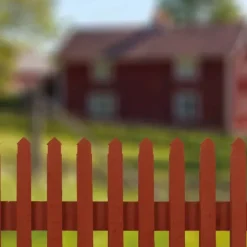 Stora Kopparbergs Bergslags AB Trästaket - Staketprofiler|Trästaket - Staketprofiler|Falu Rödfärg Staket Signatur - Färdigmålad sektion gran 1750 x 1180 mm
