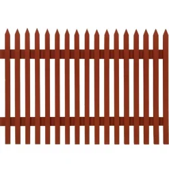 Stora Kopparbergs Bergslags AB Trästaket - Staketprofiler|Trästaket - Staketprofiler|Falu Rödfärg Staket Tradition - Färdigmålad sektion gran 1750 x 1180 mm
