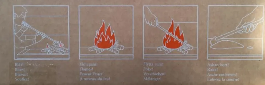 BJAB Bergslagernas Järnvaruab Eldverktyg|Kamintillbehör|Flamman Blåsrör - Brasverktyg