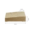 Valbo Trä AB Skurklossar/Fodersocklar|Fodersockel - Universal 24x97 mm