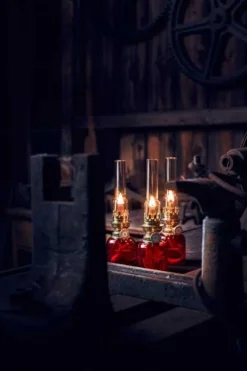 Karlskrona Lampfabrik Fotogenlampor - Bord|Juldekoration|Fotogenlampa - Koholmen, koboltblå