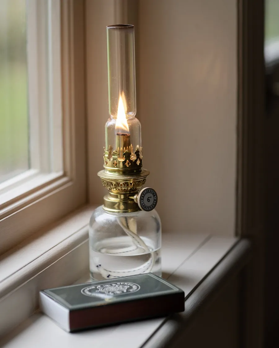 Karlskrona Lampfabrik Fotogenlampor - Bord|Juldekoration|Fotogenlampa - Kungsholmen, klarglas