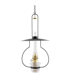 Karlskrona Lampfabrik Juldekoration|Hängande Fotogenlampor|Fotogenlampa - Lyckeby svart/mässing, tak