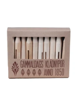 Grunne Produktion AB Presenttips|Städprodukter|Gammaldags klädnypor - Bykpojkar 20-pack
