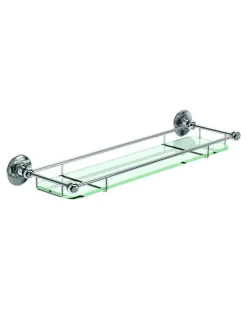 Badex AB Glashyllor|Tillbehör Krom - Badrum|Glashylla WC/Bad - Burlington 55 cm