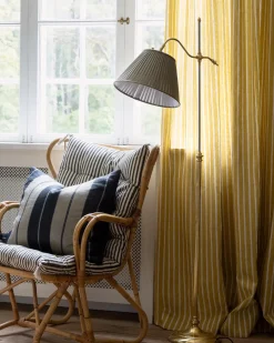 Karlskrona Lampfabrik Golvlampor I Mässing|Golvlampa - Gullberg mässing, olivgrön skärm